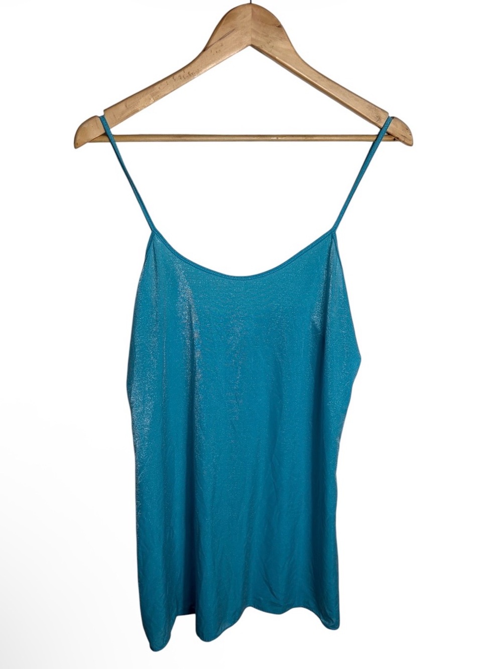 Vintage 90s Cliche blue iridescent sparkle mini semi sheer nightgown nylon size